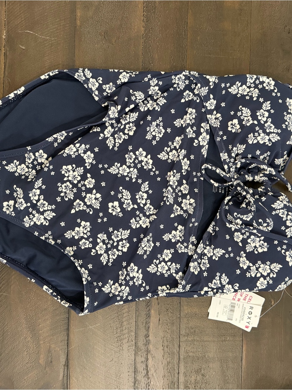 Roxy Navy Floral One Piece